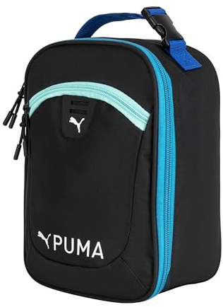 PUMA PV2-3030 Rally Lunch Box, Poliestere, Nero/Blu vivido/Acquatico