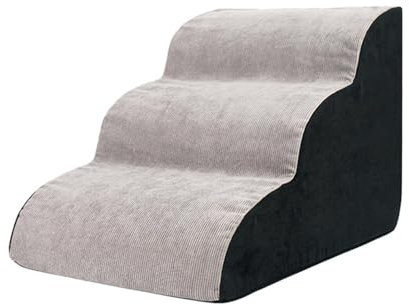 3-stufige Hundetreppe | 3-stufige Hundetreppe, Wellen-Haustiertreppe, Hundekletterleiter, Schrägtreppe, Heimtreppe für kleine Hunde, Haustiertreppe für kleine Hunde, hochdichte -Hundetr