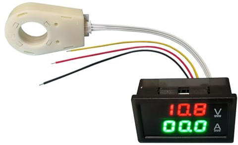 Cnrfeoap Corrente continua Amperaggi Pannello di Energia di Potenza Misuratore LED Display Digitale Amperometro Voltmetro Multimetro