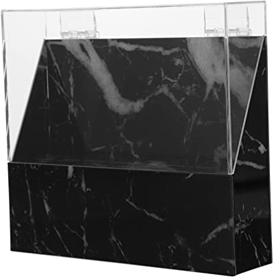 Ipetboom Acryl Pinzettenhalter Mit Deckel Für 8 Pinzetten Wimpernverlängerung Organizer Schwarz Marmoroptik Profi Und Anfänger Schönheitsstudio
