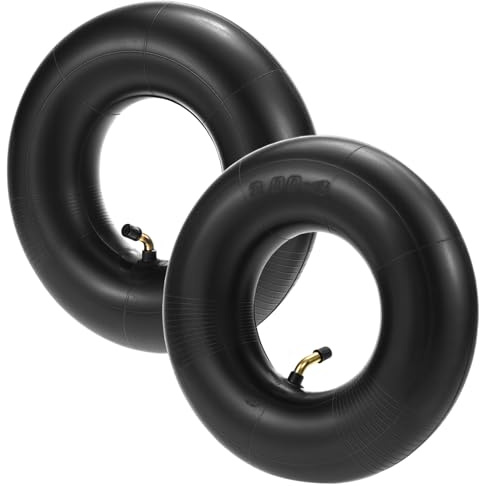 QWORK® 2 Pack 3.00-4 Inner Tube Replacement, 260 x 85 mm Wheelbarrow tyre, for Sack Barrow, Trolley, and Mobility Scooter Wheels