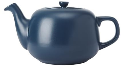 La Cafetière Ceramic Teapot, Navy, 1.5 litres, Labelled