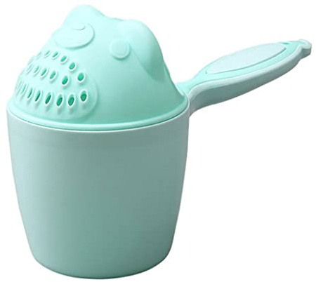 1PC Baby Shampoo Cup Washing Hair Spoons Baby Shower Bath Caps Cup Water Swimming Bailer Shampoo Green, Bath Watering Bailer Spoon