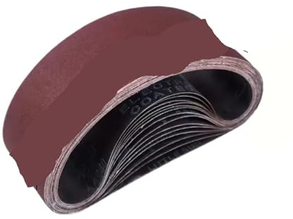 Cinta Lijadora Banda de lija 533 x 75 mm, 10 unidades, grano 80-400, for madera y metal, utilizada en lijadoras herramientas pulido(80)