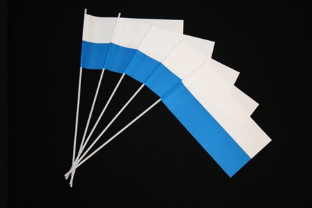Everflag Papierfähnchen: weiß-blau 250er Packung