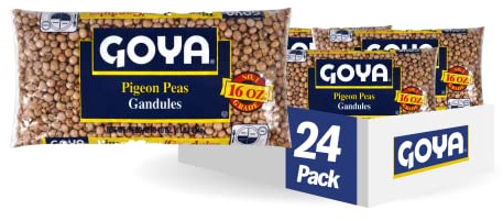 Goya Foods Pigeon Peas, Gandules, Dry, 16 Ounce (Pack of 24)