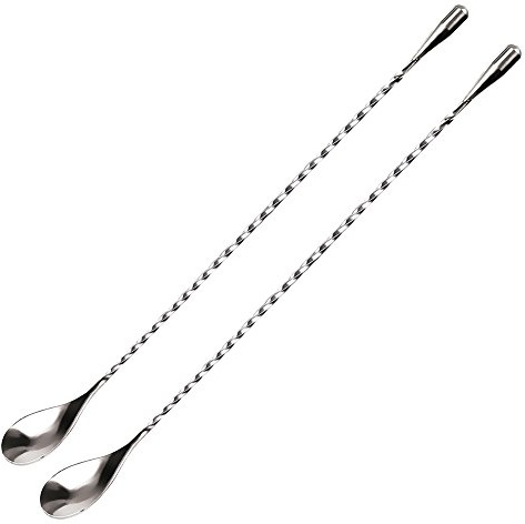 Korlin Cuillère à cocktail 31 cm/bar Cuillère, Acier inoxydable 2 Pack