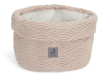 Jollein Wickeltisch körbchen rund utensilientasche Korb - River Knit - Pale pink