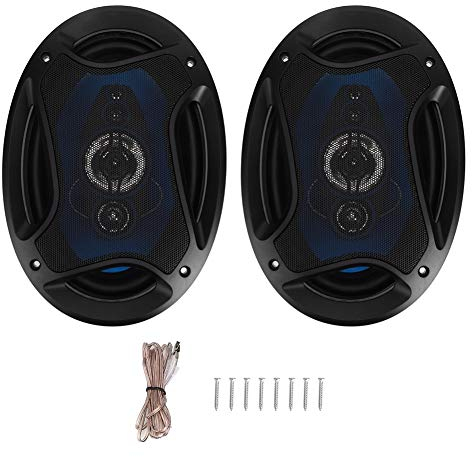 Qiilu Auto Lautsprecher, TP-6971, 6x9in 1000W Paar, Koaxial, Blau Schwarz, Modern, Stereo, Türmontage, 2 Jahre