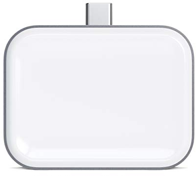 SATECHI Stazione di Ricarica Wireless USB-C, per Apple AirPods Pro e AirPods 4 (ANC) 3 2 1 con Custodia di Ricarica Wireless Compatibile (Non Inclusa)