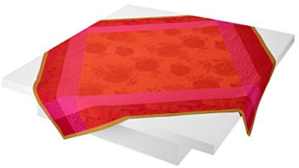 Le Jacquard Francais 23097 Tischdecke Parfums De Bagatelle Capucine 120X120 Cm