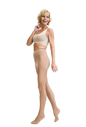 Disée Damen Support Tights Stützstrumpfhose 40 DEN Stützstrümpfe mit mittlerer Kompression, Farben:savanne, SockSizes:40-42
