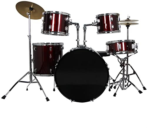 KESHUO Acoustic Drum Kit Complete Full Size Adult Drum Set Drum Set (Color : 05)