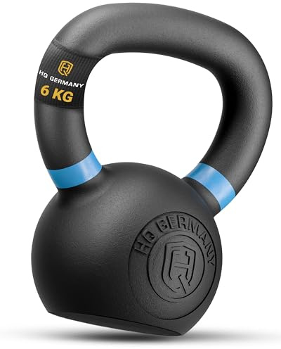 HQ Germany® Kettlebell Powdercoat [Pulverbeschichtung] - Kugelhantel 6kg