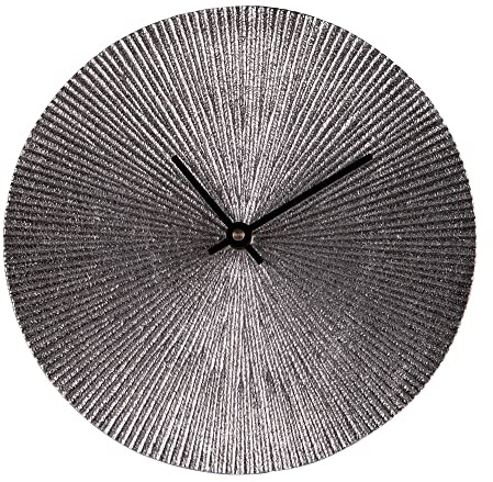 TABLE PASSION - Reloj para colocar sol, plata de 20 cm, de metal