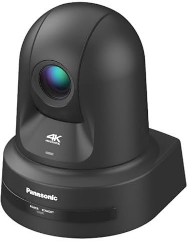 AW-UE80-4K UHD PTZ-Kamera mit integrierter Schwenk- und Neigefunktion (24-fach optischer Zoom | Weitwinkelobjektiv | OIS + EIS Bildstabilisator | 3G-SDI & HDMI-Version | PoE++) - in schwarz