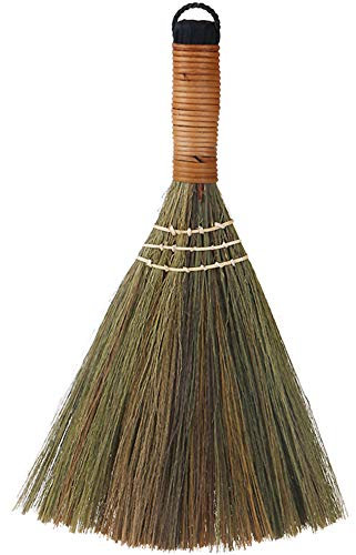Scopa di paglia fatta a mano for spazzare, scopa di paglia morbida naturale for la pulizia di interni ed esterni, ufficio, divano, auto da pavimento, idea decorativa -12 x 8 pollici / 73 (Color : 1 P