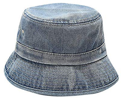 Anglerhut Herren Blau Basin Solid Hat Hat Fashion Hat Adult Fisherman's Denim Bucket Outdoor Sunshade Baseball Caps Kappe Bedrucken