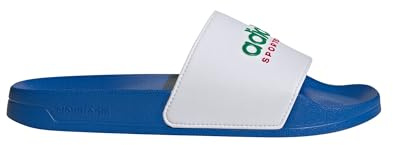 adidas Unisex ADILETTE SHOWER SLIDES, BRIGROYAL/CloudWHITE/TEAMGREEN, 12 UK