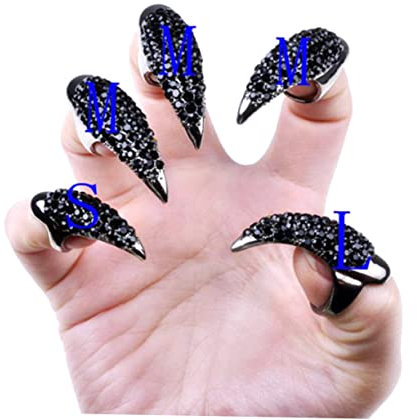 minkissy 5piezas Anillos Forma De De Águila Unidades Aleación Diseño Unisex Decoración