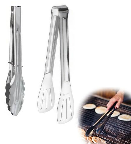 2 Pièces de Pinces de Cuisine, Pinces À Gâteau en Acier Inoxydable, Pinces À Buffet en Acier Inoxydable, Pinces À Barbecue en Acier Inoxydable, Pinces À Salade en Acier Inoxydable (14 Pouces)