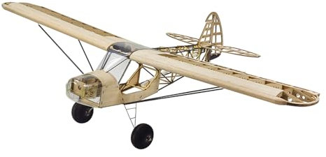 HUIOP Dancing Wings Hobby S38 Savage Bobber 1000mm Wingspan Balsa Wood Airplane KIT/KIT+Power Combo - KIT, Black