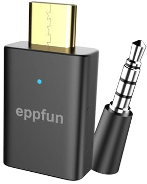 eppfun Bluetooth 5.4 USB-C Audio Dongle Adapter für PS5/Switch/iphone17/16, LE Audio APTX-Lossless Transmitter für Wireless Kopfhörer & Ohrhörer (nur Audio)