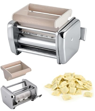 CRISALIDE® Ravioli Maker per Macchina Pasta Imperia – Accessorio in Acciaio Cromato per Pasta Ripiena