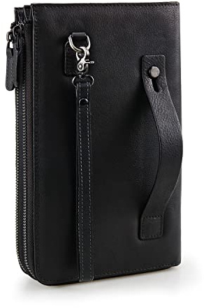 Herren-Clutch-Tasche, echtes Leder, Handtasche, Luxus-Geldbörsen