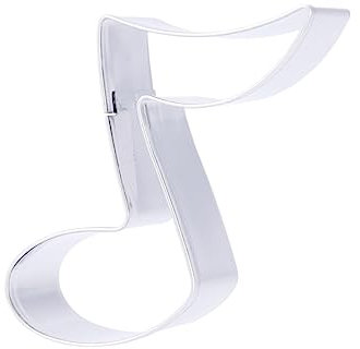 Garneck Musical Note Cookie Cutters Stainless Steel Biscuit Fondant Cutters Baking Moulds DIY Cake Decoration Kitchen Tool Set