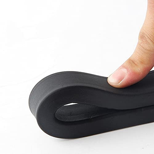 Bande d'étanchéité en mousse de caoutchouc - 2 m - Noir - 1,5 - 17 mm d'épaisseur - Non adhésive - Pour portes et fenêtres - Ruban isolant acoustique - Plusieurs tailles disponibles