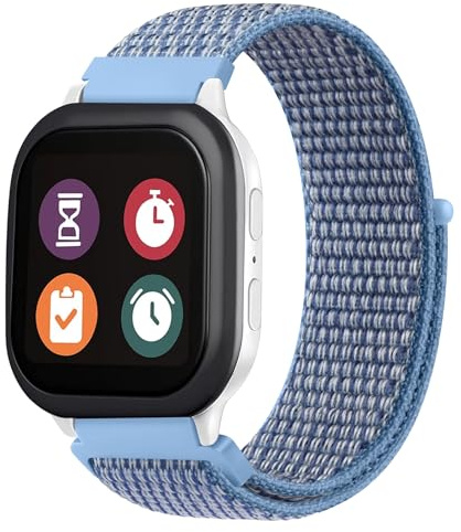 Vancle Armband 20mm für Kinder Smartwatch Uhren, Weich Nylon Ersatzarmbänder Sport Uhrenarmband 20mm für Kids Smartwatch Armband Mädchen Jungen Kinder