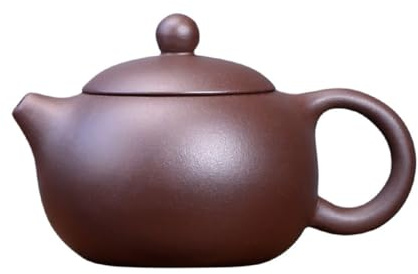 MPOPO Tetera de Hierbas Juego de té y Tetera de Arcilla púrpura Hecho a Mano, Tetera Individual for elaboración casera, Tetera Xishi, Tetera for elaboración casera Tetera de Hojas Sueltas