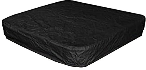 Cubierta cuadrada para jacuzzi, para patio, exterior, protección para spa (negro, C)