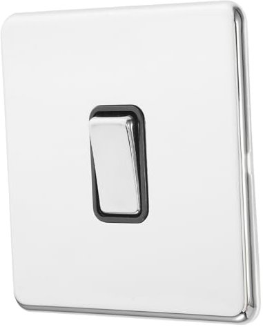 Yardenfun Interruptor Sin Tornillos De Acero Inox Botón De Espejo y Diseño Contemporáneo