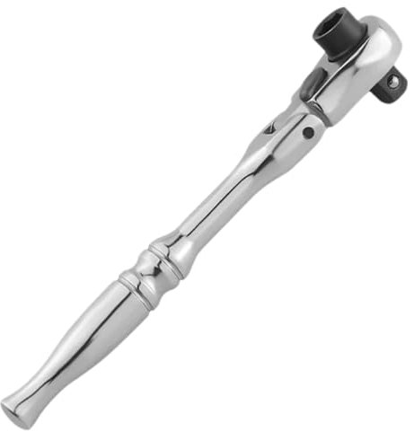 CeTsronixoC Chiave a Cricchetto, Robusto e Facile da Usare, Chiavi a Cricchetto a 72 Denti, Applicazioni Versatili, Cricchetto 1/4, per Riparazioni Auto, Montaggio Mobili (argento)