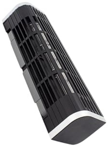 POPETPOP Refroidisseur Pc Portable USB Ventilateur Métallique Puissant Réglable avec Support pour Ordinateur Portable Tablette et Téléphone Ventilateur de Bureau Noir