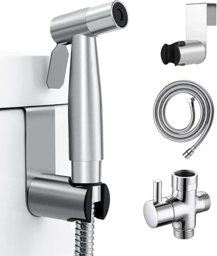 Bidet para wc - ducha higenica para Wc - acero inoxidable - sistema montaje facil ducha bidet - Ducha inodoro - Grifo BIDet para Inodoro