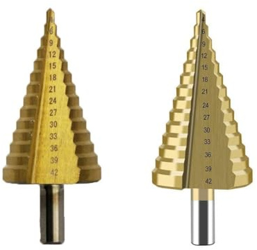 4–42 mm HSS für beschichteten Stufenbohrer, Bohrer, Elektrowerkzeug für Metall, Holz, Werkzeuge für Männer, Garage