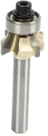 Round Over Router Bit Tungsten Carbide Roundover Forming Woodworking Cutter Tool for Edging 1/4 Inch Shank for Hardwood Softwood MDF Chipboard Dense Plywood