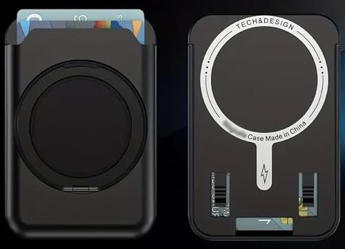 6-i-1 magnetisk mobiltelefonhållare: 360° vridbar ring, bas och handtag, stark självhäftande korthållare, universell kompatibel med MagSafe