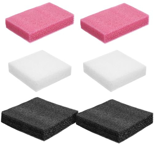 Zerodeko Tapete de Fieltro para Hacer Uno Mismo, Almohadilla de Fieltrar Aguja de Lana, Conjunto de 6 Piezas Tamaño Pequeño y Mediano (12x12x3cm, 14x14x3cm, 15x10x3cm) en Colores,