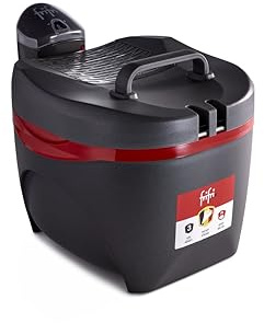 frifri Friteuse 4 L - Initiation - avec Couvercle Duofil, 3200 W, Zone Froide, Tête de Chauffe Amovible, Thermostat Réglable - Noir