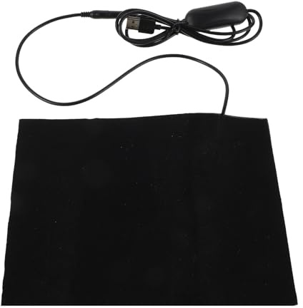 Cojín Calefactable USB para Asiento y Espalda con 4 Niveles Negro | Poliéster y Metal, Uso en Entorno Frío o Exterior, Formato para Silla y Zona Lumbar