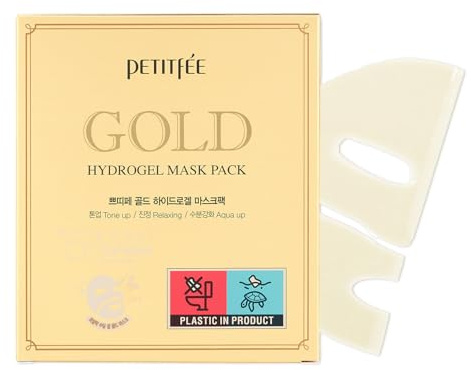 PETITFEE GOLD Hydrogel Mask Pack, 5pcs