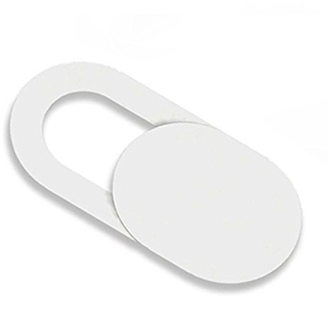 Cache Webcam, Pack de 3 Webcam Cover Autocollant Coulissant Couverture de Caméra Frontale Ultrafin pour Smartphones, Tablettes, PC, Portable Ultra Fin 0.7 mm - Protège Votre Vie Privée (Blanc)