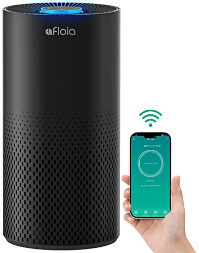 Afloia Air Purifiers for Bedroom Home Large Room, 2.4GHz Wi-Fi Smart 3 in 1 Filter Air Purifiers for Pets Allergy Odor Smoke Dust Mold Pollen, Air Cleaners Work with Alexa and Google Assistant