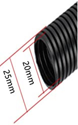MUNACRAFT 2M Isolamento Tubo corrugato Tubo PP Cablaggio Involucro Manicotti per Cavi Copertura del Condotto del Cavo per Auto Protezione Linea meccanica-AD-25