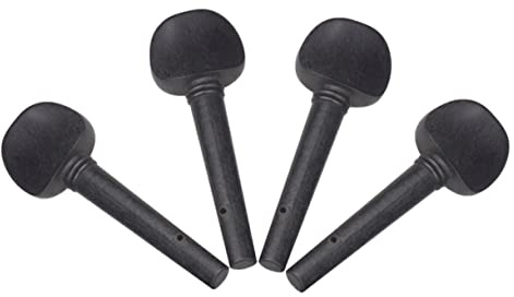 JOINPAYA 4stücke Ebenholz Violine Stimmwirbel Zubehör Für Saiteninstrumente Praktische Und Elegante Ersatzteile