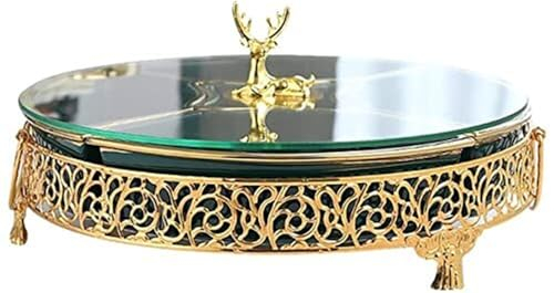 Fruit Plate, Fruit Basket, Decorative Fruit Bowl Nut Serving Platter Nut Bowls for Parties Serving Dishes and Platters for Parties Fruit Snacks Tray with Lid Tapas Trays Divided Trays(30 * 14cm)
